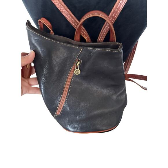 Genuine Leather Sling Backpack – Rare Longchamp Style Lookalike - Picture 5 of 10